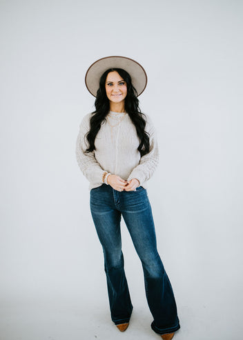 Joelle Textured Balloon Sleeve Sweater FINAL SALE