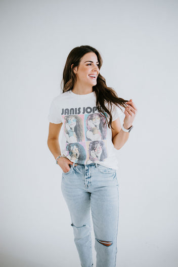 Janis Joplin Portrait Graphic Tee