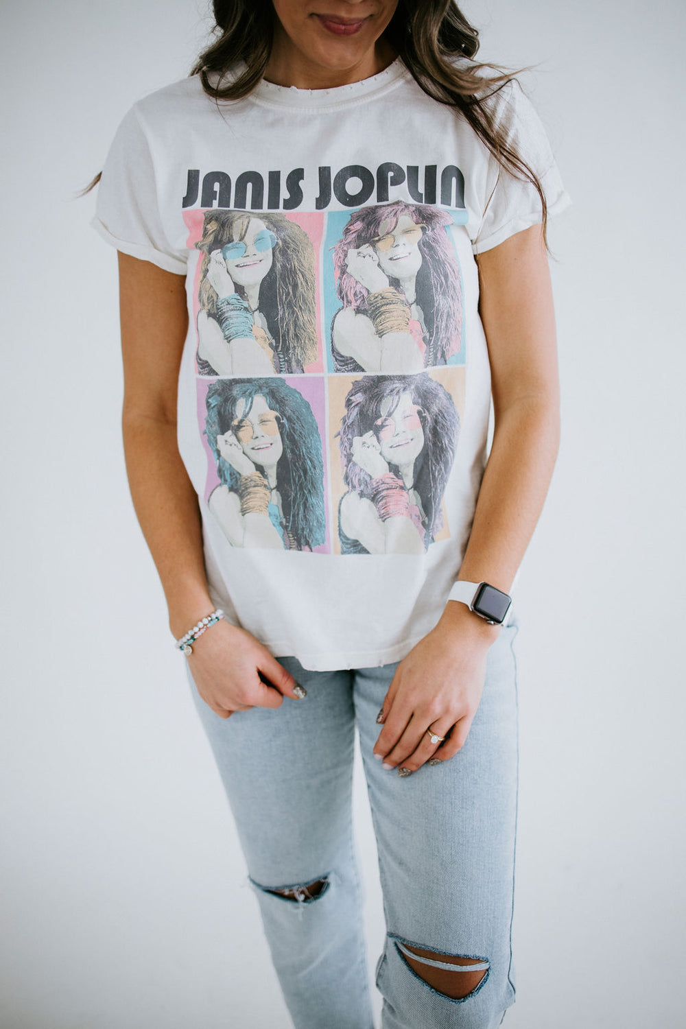 Janis Joplin Portrait Graphic Tee