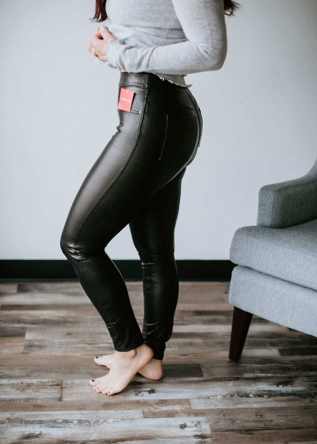 Spanx leather like skinny pants / petite S / NWT main image 0