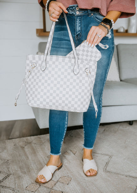 Chic Success Checkered Handbag