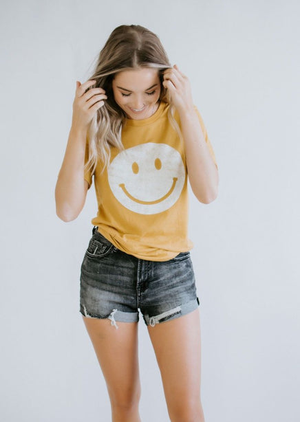 Smiley Face Graphic Tee