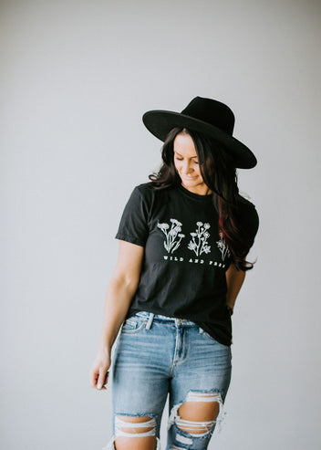 Wild And Free Floral Cotton Tee