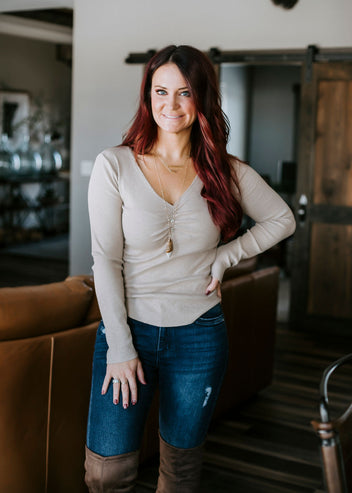 Karsyn Ribbed Knit Top FINAL SALE