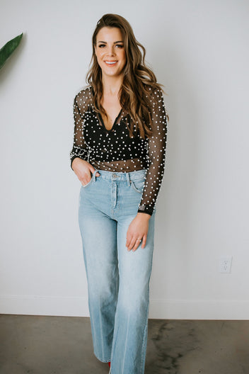 Pearl Bliss Mesh Bodysuit