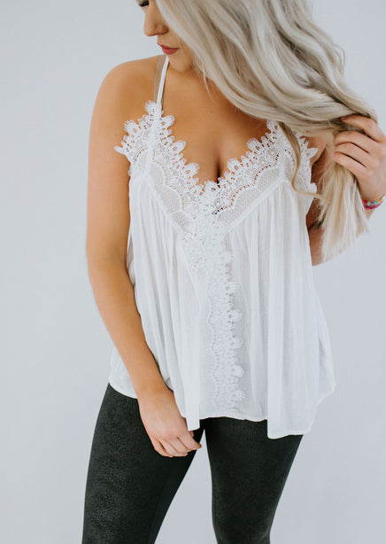 Lace Stay Cami Tank - ONLINE ONLY