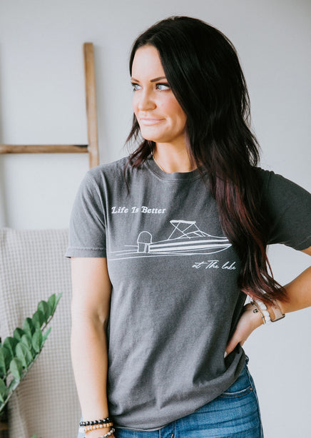 Life Is Better At The Lake Cotton Tee FINAL SALE