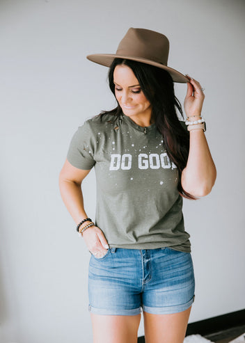 Do Good Distressed Tee