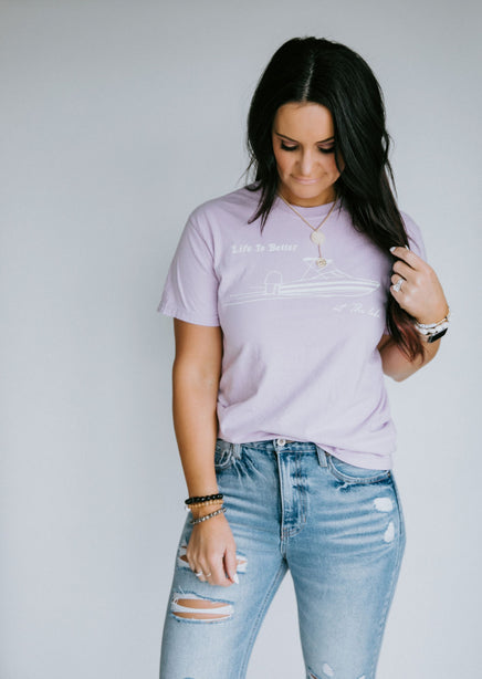 Life Is Better At The Lake Cotton Tee FINAL SALE
