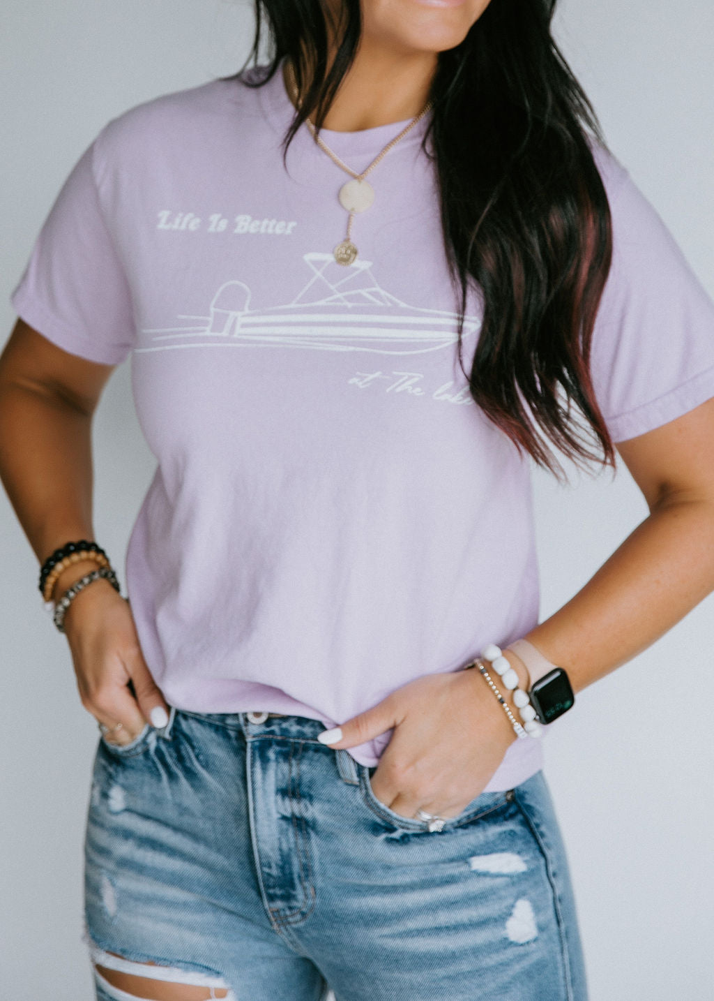 image of Life Is Better At The Lake Cotton Tee FINAL SALE