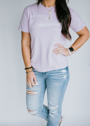 Life Is Better At The Lake Cotton Tee FINAL SALE