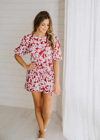 Flora Tiered Mini Dress
