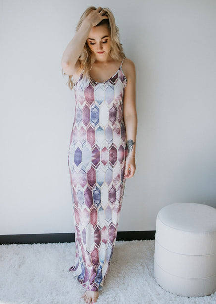 Skyeler Prism Print Maxi Dress FINAL SALE