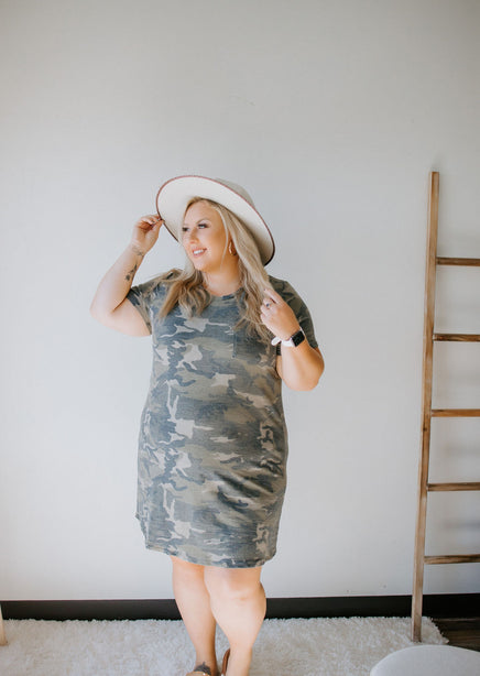Curvy Hard Not To Notice T-Shirt Dress Curvy Hard Not To Notice T-Shirt Dress