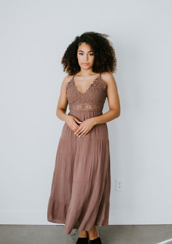Keegan Lace Crochet Maxi Dress