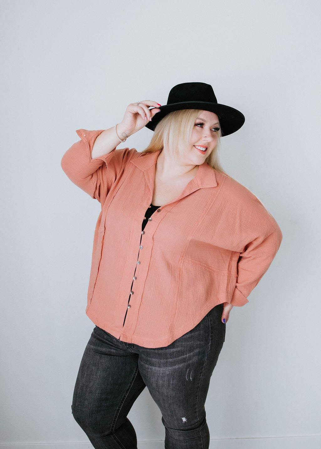 image of Miss Thing Button Down Shirt