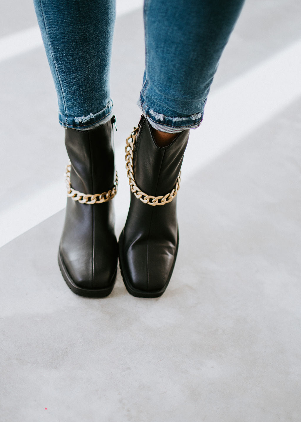 Yenni Gold Chain Boot - ONLINE ONLY FINAL SALE
