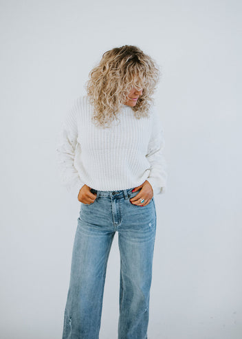 Had Your Shot Swiss Dot Sweater FINAL SALE