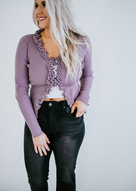 Picture Perfect Ruffle Cardigan
