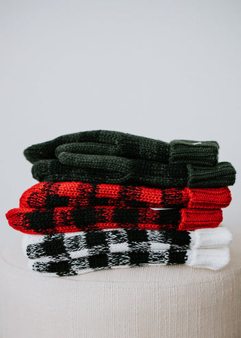 Stay Warm Buffalo Plaid Mittens