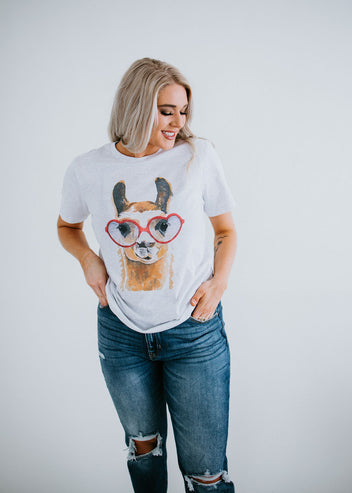 Llama Love Graphic Tee FINAL SALE