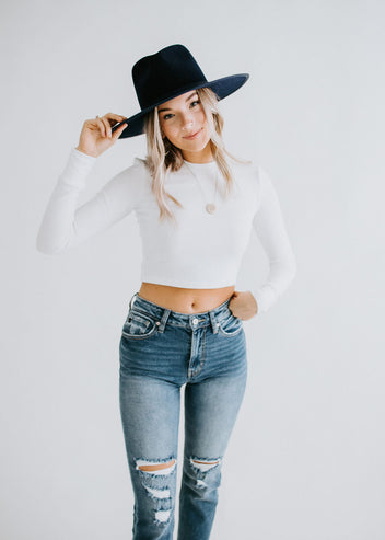 Serenity Long Sleeve Crop Top