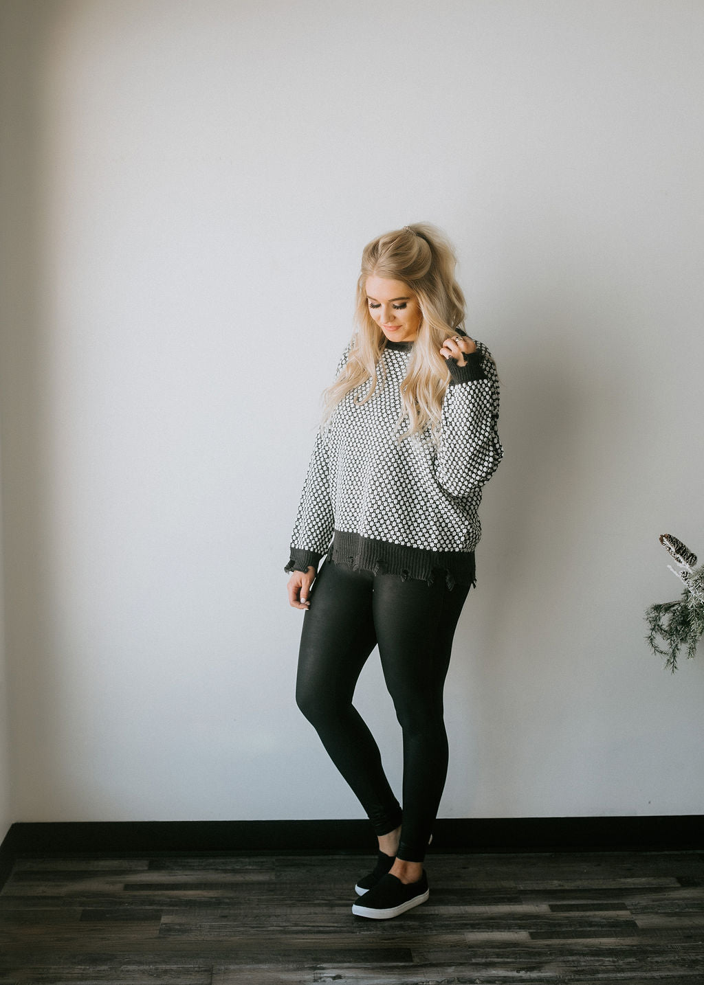 Franky Textured Knit Sweater