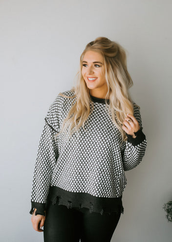 Franky Textured Knit Sweater