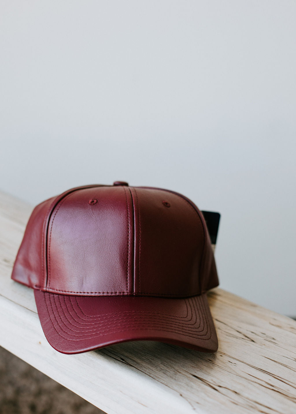 image of Jyl Faux Leather Baseball Hat