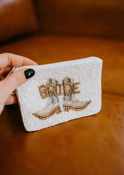 Bride Beaded Zip Pouch - ONLINE ONLY