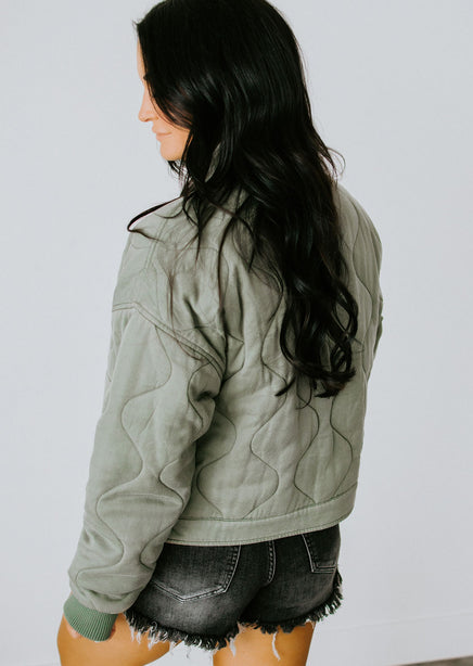 Crue Quilted Jacket by Lily & Lottie