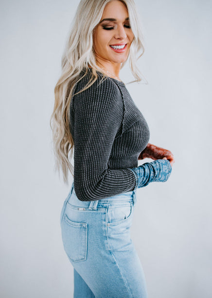 Lolly Waffle Knit Top