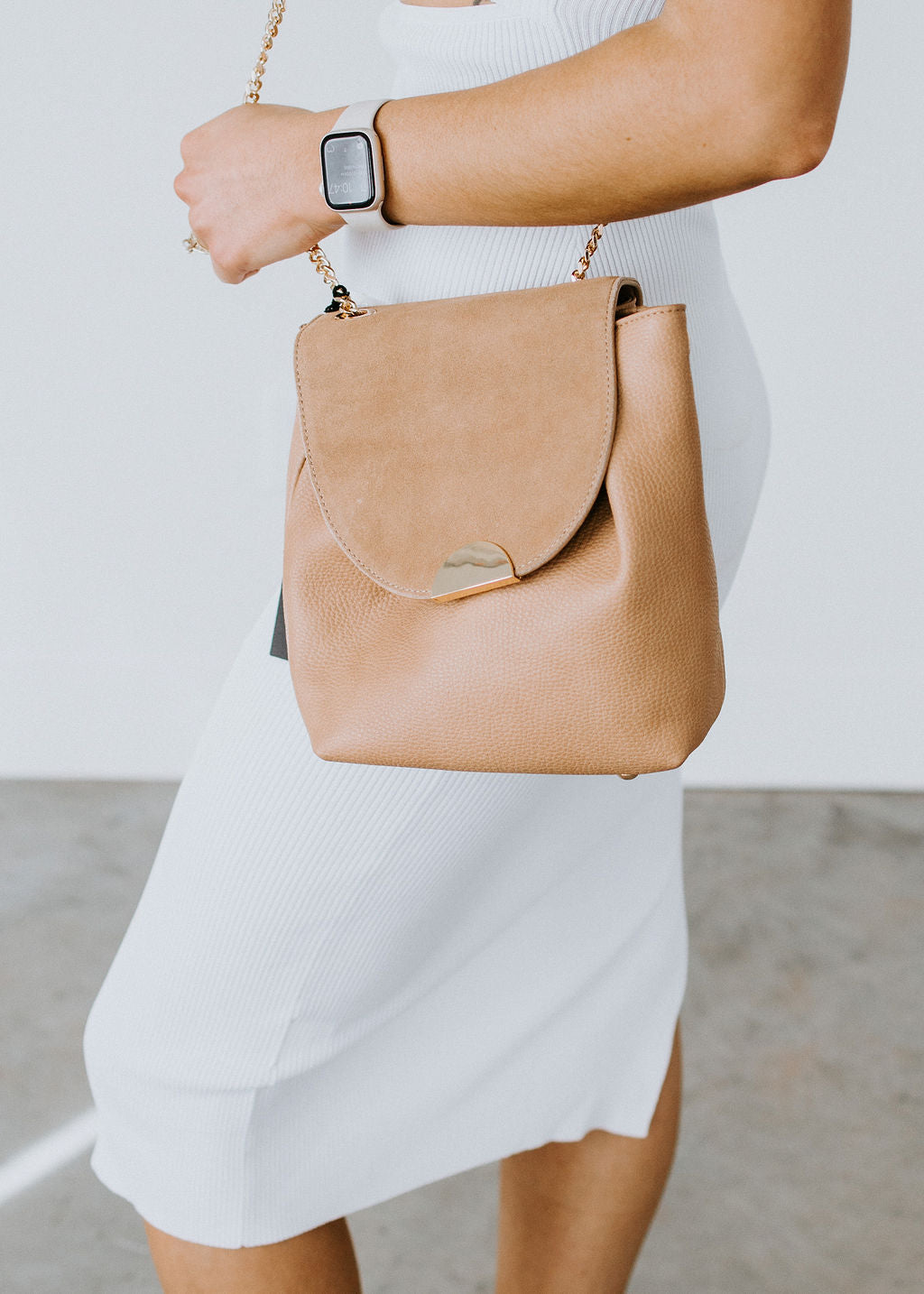 Moda Luxe Abby Crossbody Bag in Natural