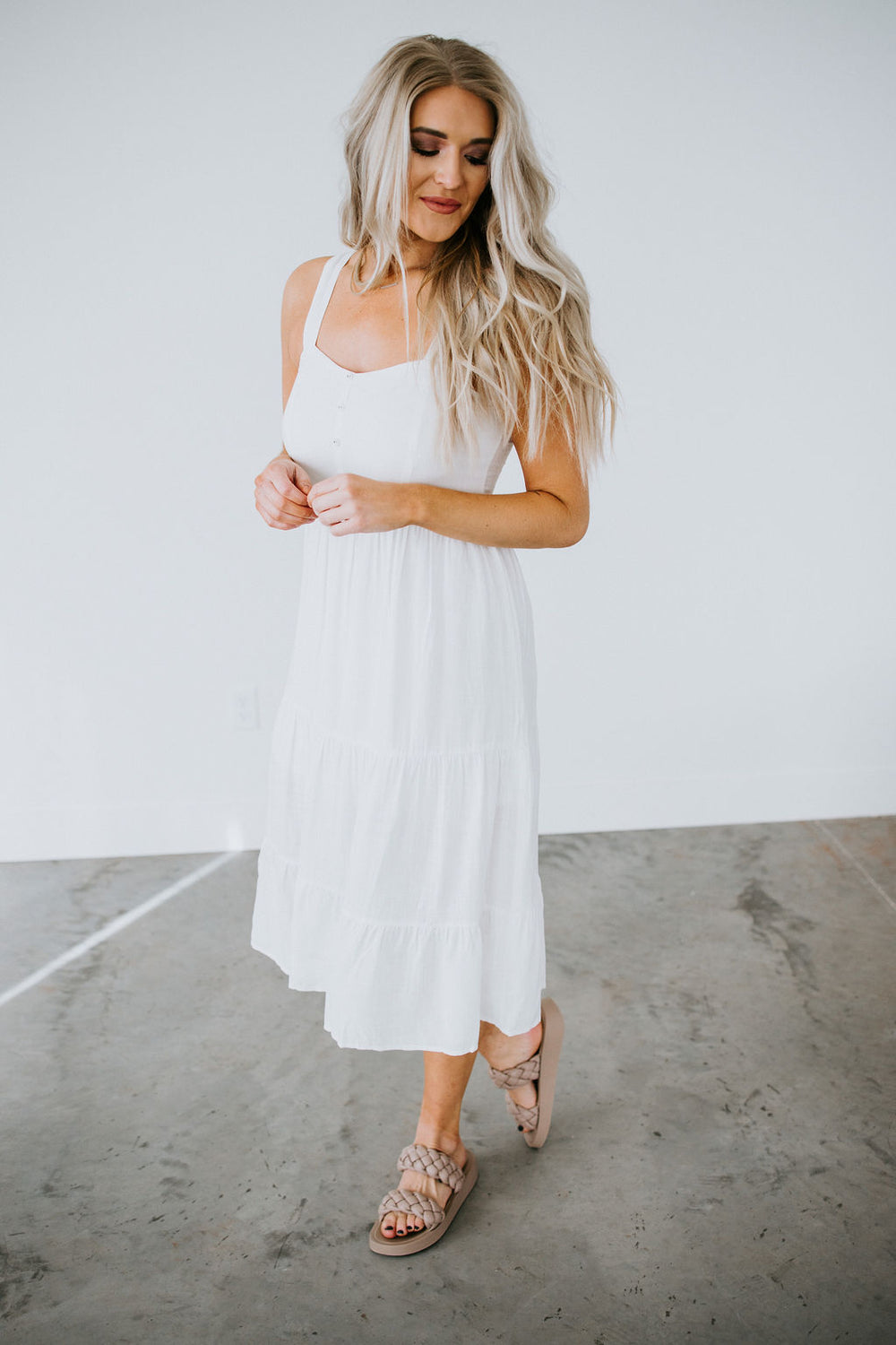 Forever Yours Tiered Midi Dress
