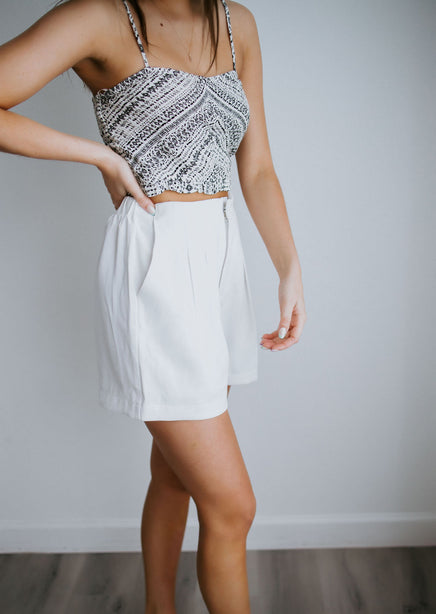 Luxe Look Pleated Shorts