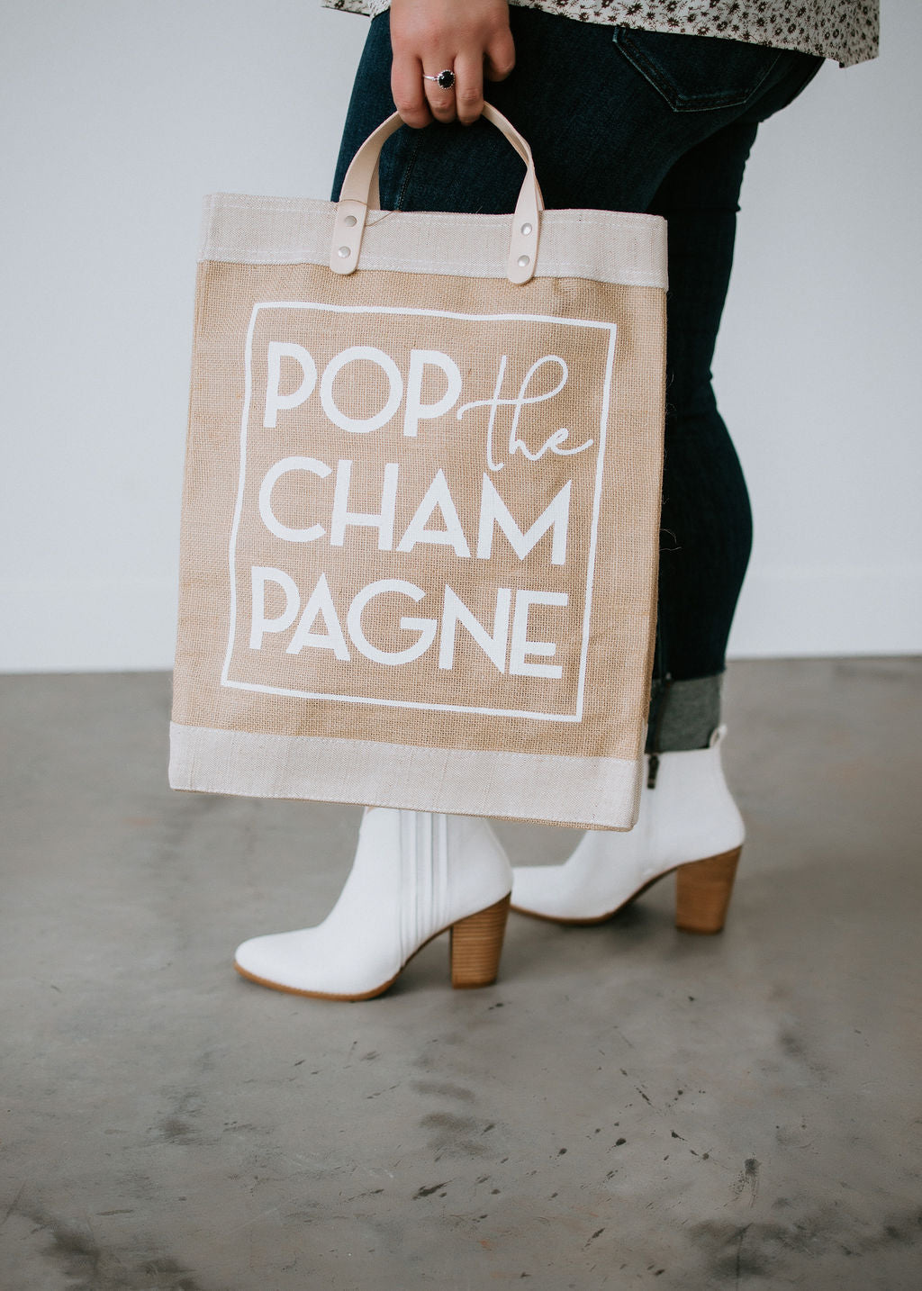 image of Pop The Champagne Tote Bag