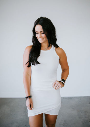 Don't Cross Me Ribbed Dress
