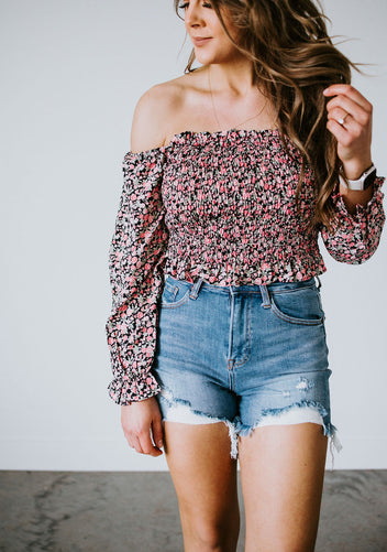 Dita Floral Smocked Top