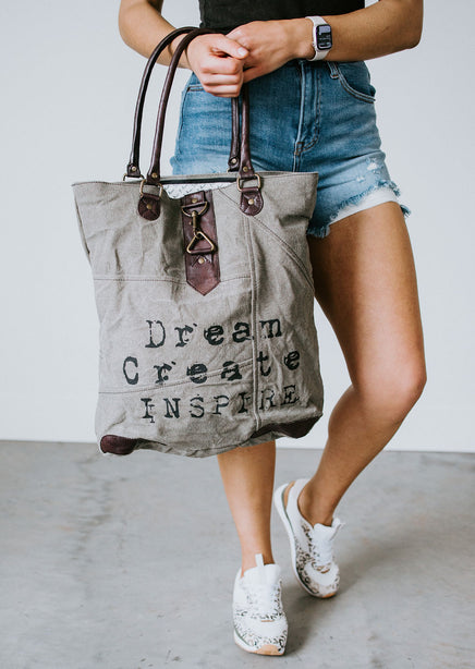 Dream Create And Inspire Tote Bag