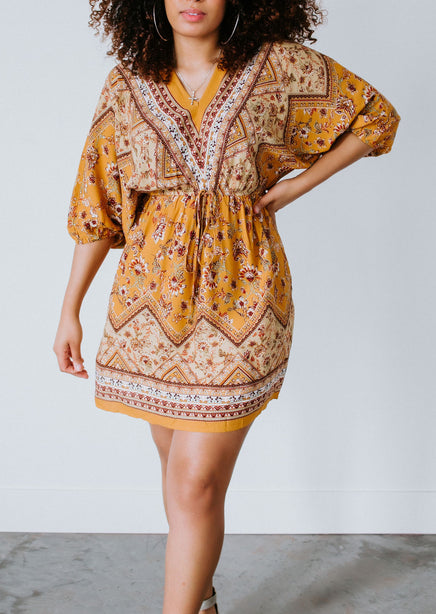 Long Sleeve Boho Mini Dress | Marigold Mini Dress | Lauriebelles Long Sleeve Boho Mini Dress | Marigold Mini Dress | Lauriebelles