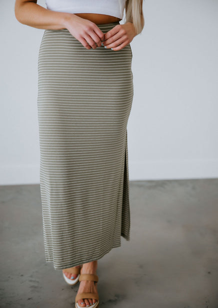 Ellie Stripe Maxi Skirt