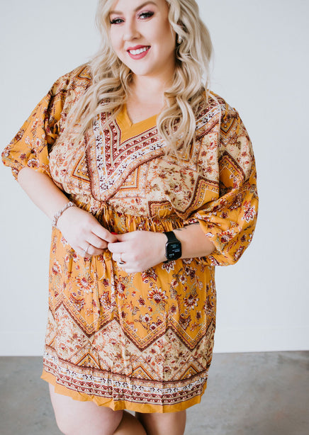 Long Sleeve Boho Mini Dress | Marigold Mini Dress | Lauriebelles Long Sleeve Boho Mini Dress | Marigold Mini Dress | Lauriebelles