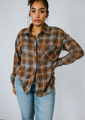 Tenlie Plaid Top