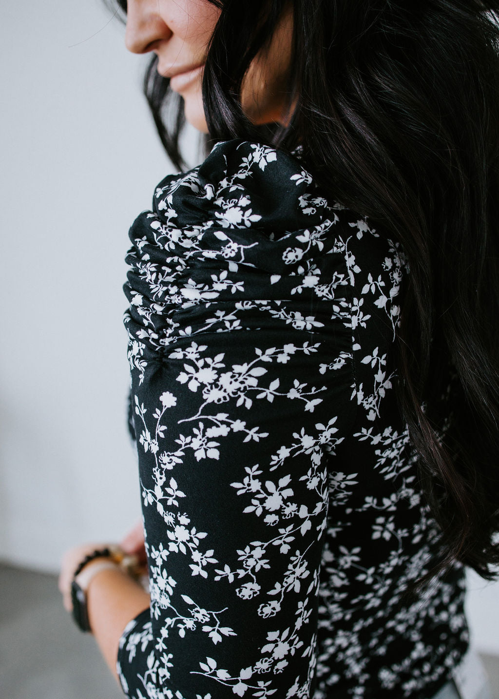 Ruffled Up Floral Long Sleeve Top