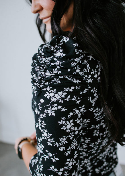 Ruffled Up Floral Long Sleeve Top