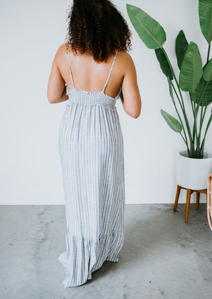 Don't Worry Striped Maxi Dress