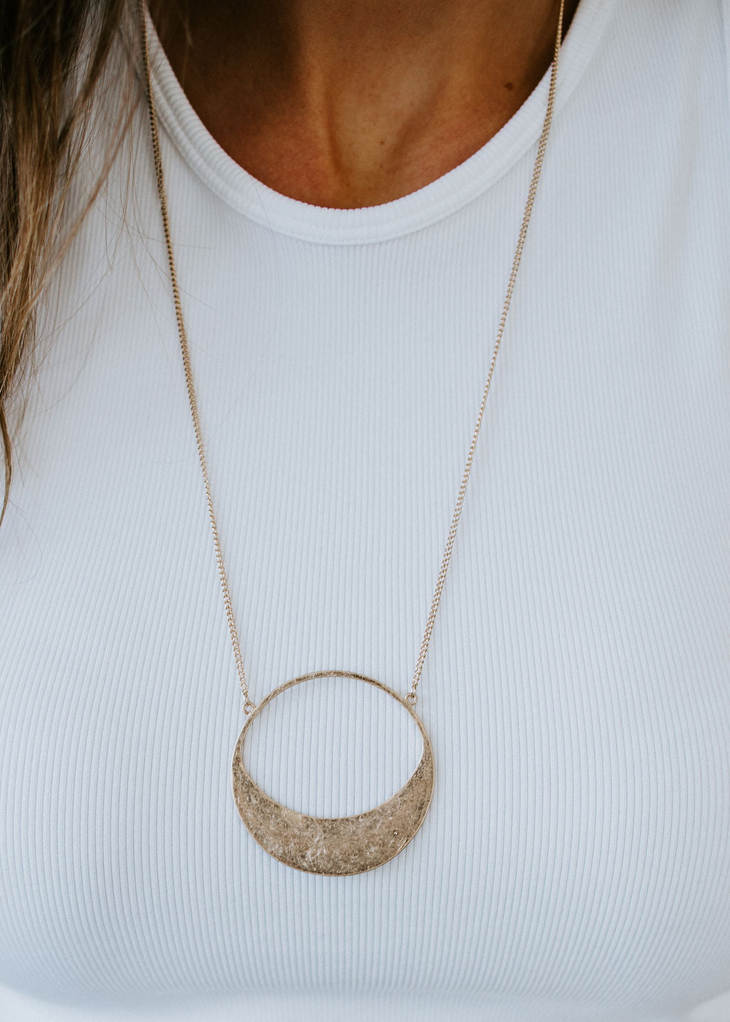 image of Augusta Circle Pendant Necklace