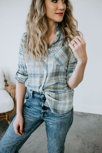 Dain Plaid Top