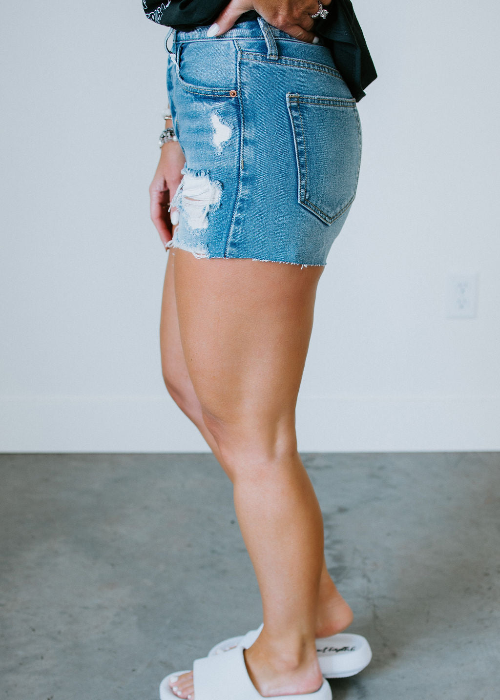 Brittany Distressed Shorts