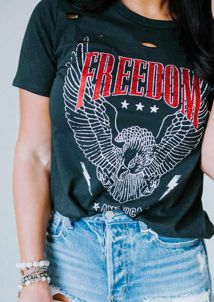 Freedom Distressed Graphic Tee